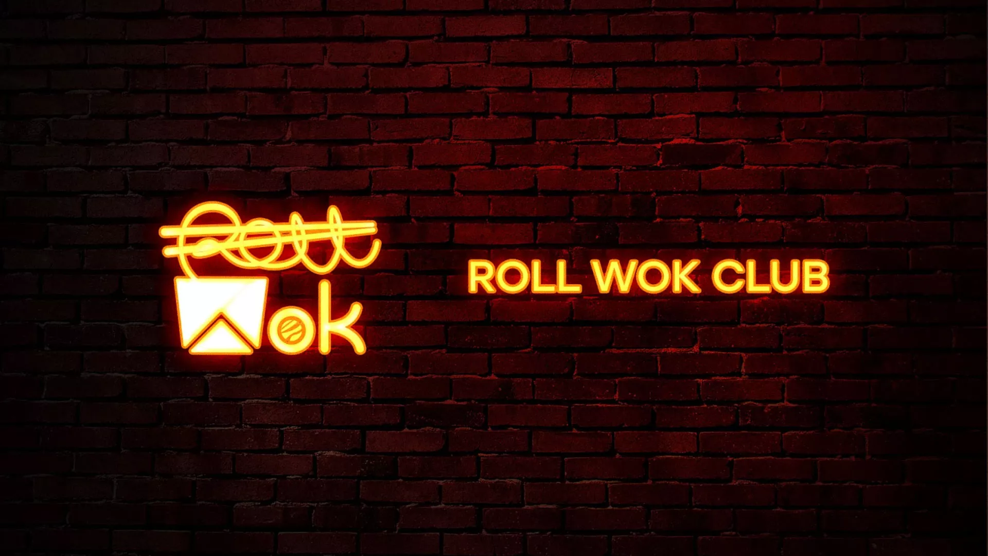 Разработка интерьерной вывески суши-бара «Roll Wok Club» в Западной Двине
