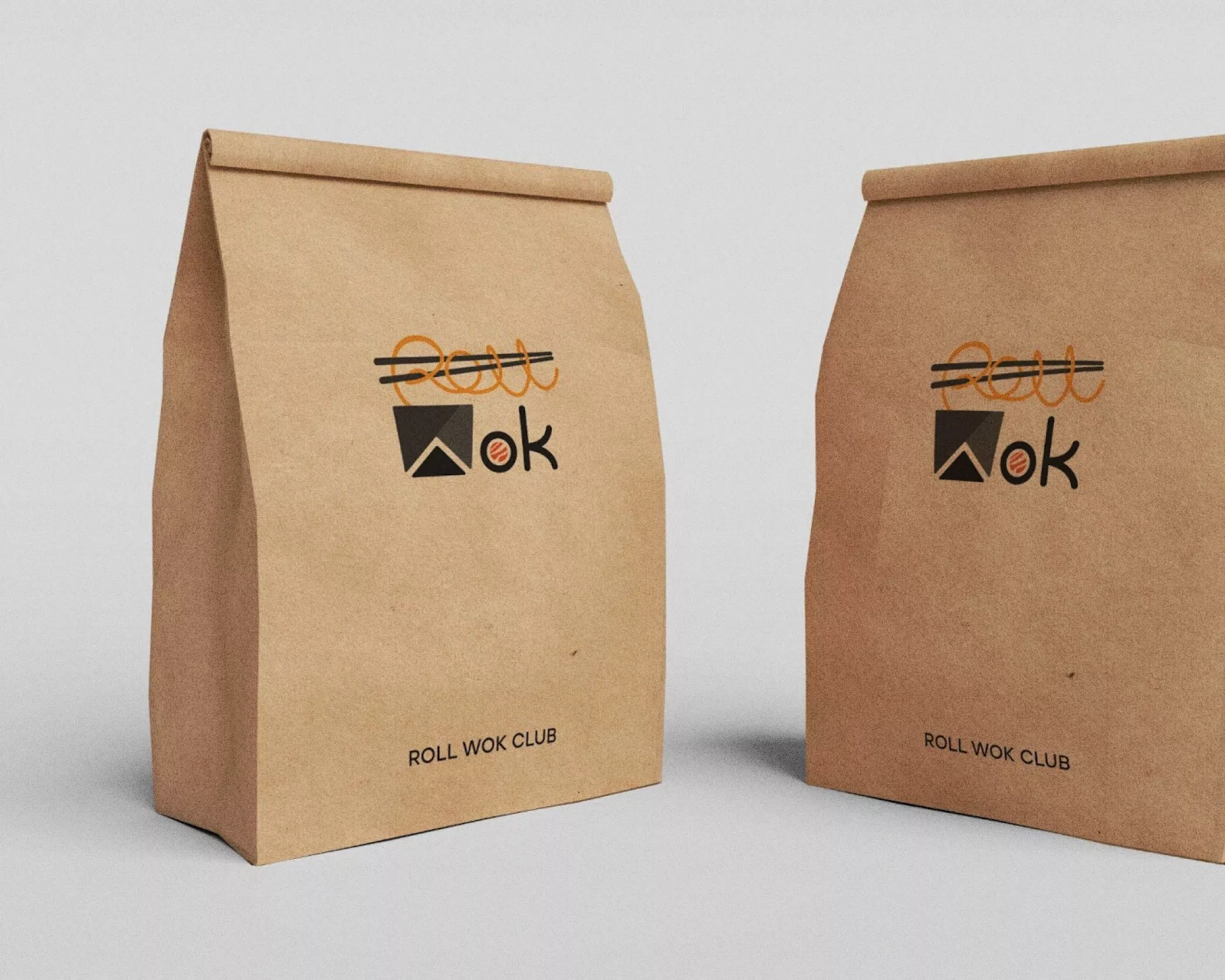 Создание дизайна упаковки суши-бара «Roll Wok Club» в Западной Двине