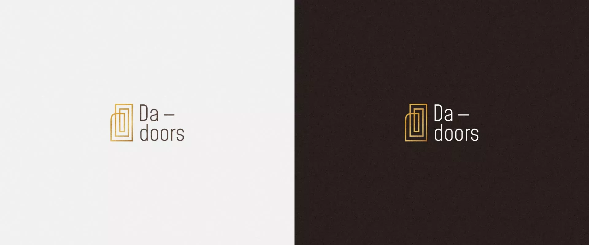 Разработка логотипа для компании «DA-DOORS» в Западной Двине